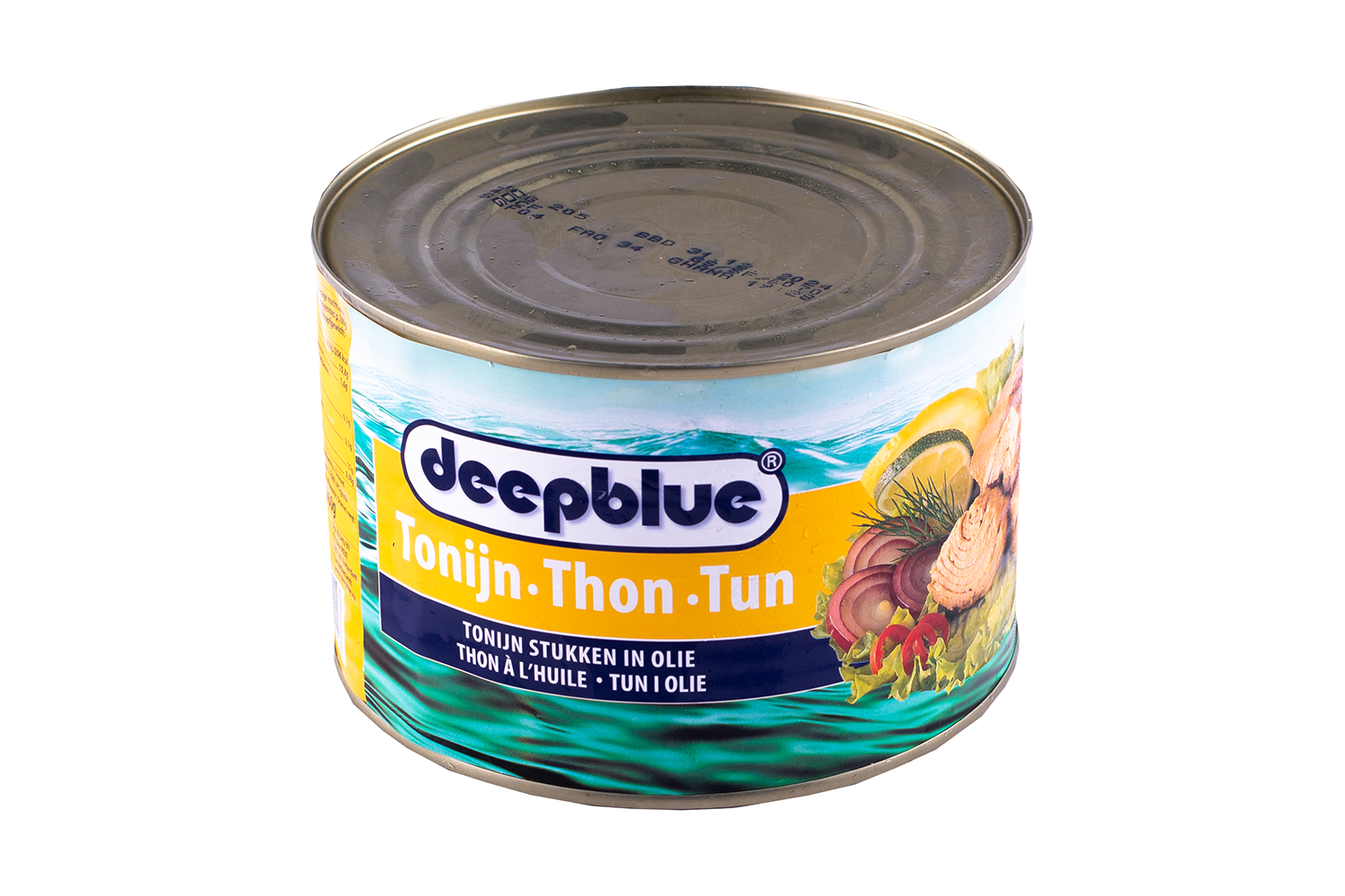 Tonijn (op olie) blik 1,7kg