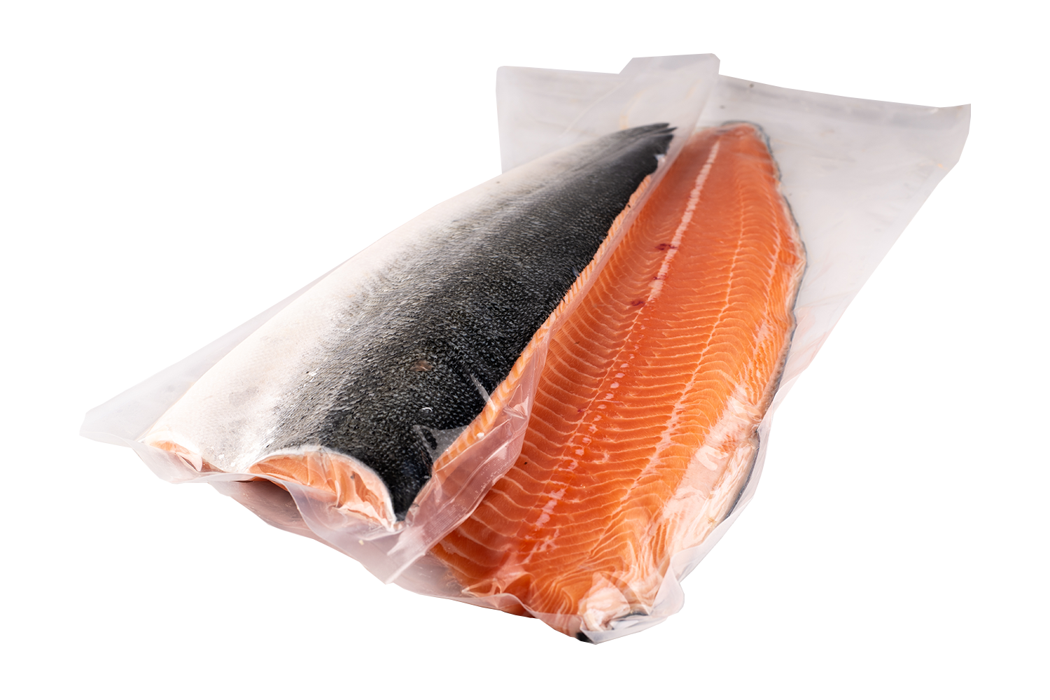 Zalmfilet met vel geschubd uit 4-5kg vac diepvries
