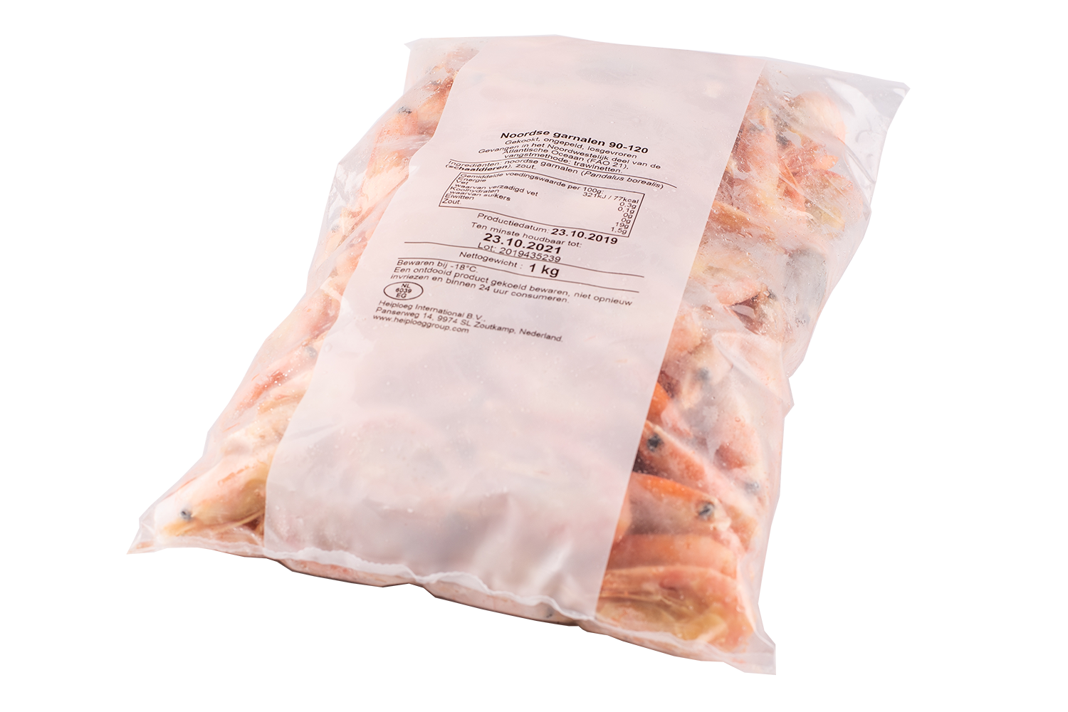 Steurgarnalen ongepeld a 1kg diepvries