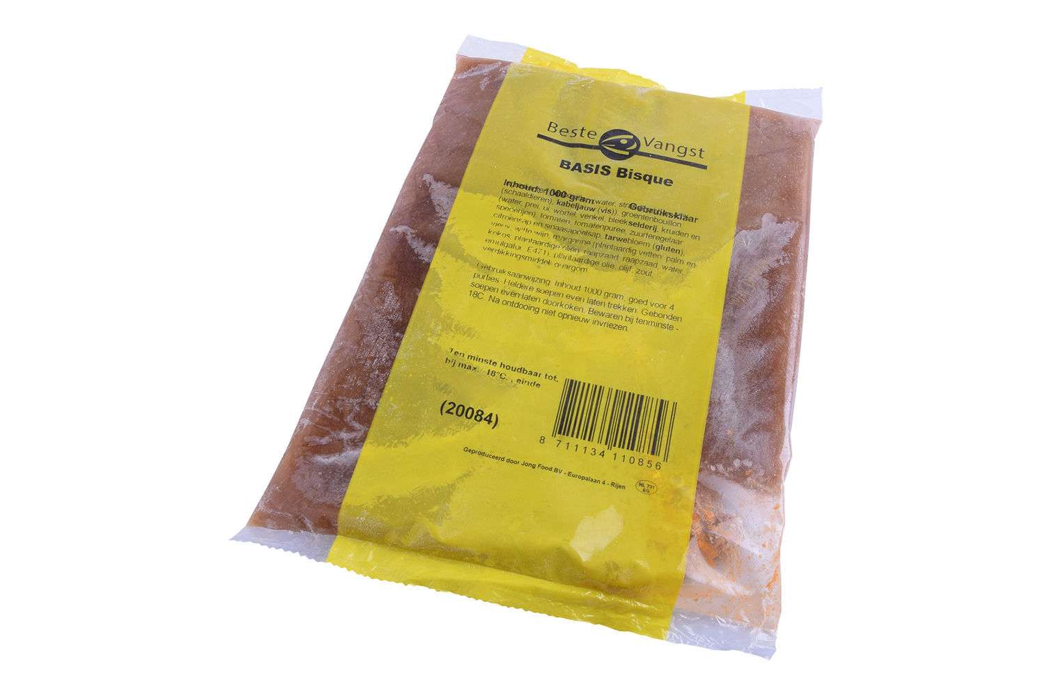 Krab bisque basis 1000 gr diepvries