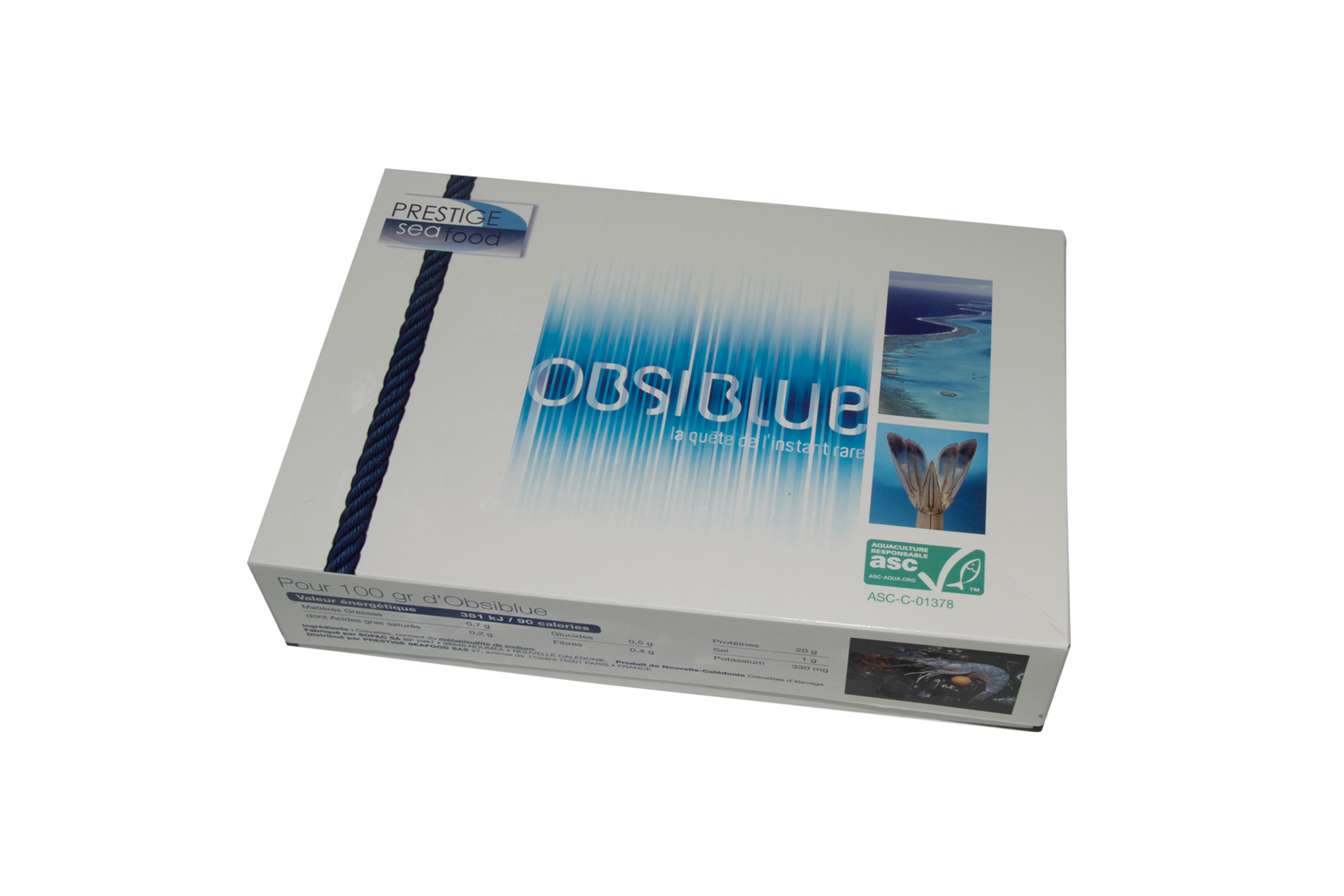 Shrimp Obsiblue Hoso 21/25 box 1kg DV