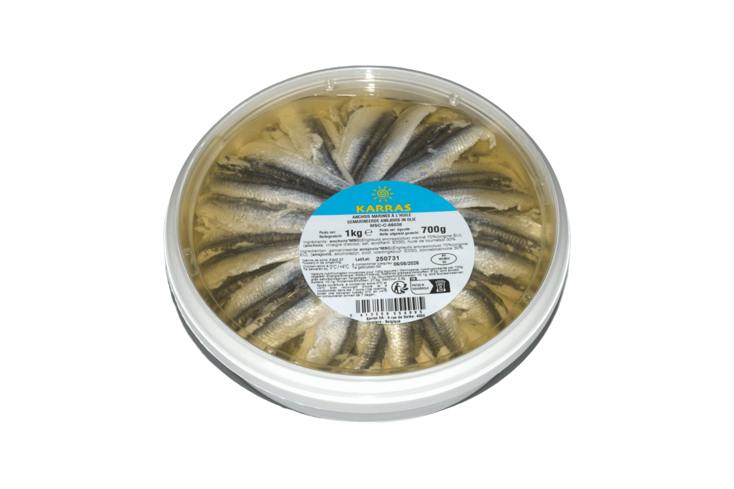 MSC Ansjovis gemarineerd bak 1 kg