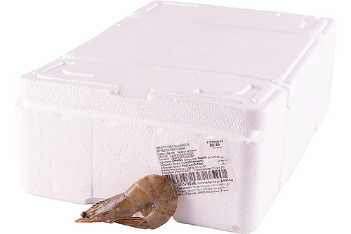 Shrimps raw 30/40 box 2kg 