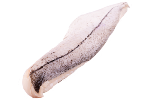Haddock with skin scales off 