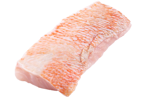 Redfish loins with skin scales off 