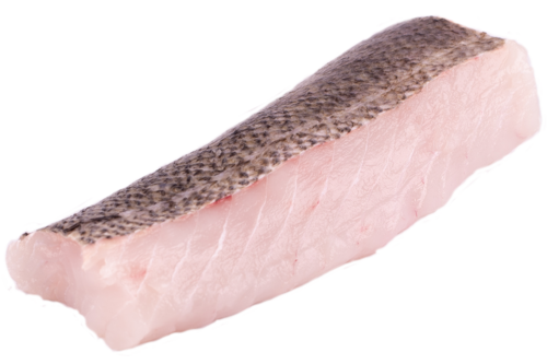 Hake fillet with skin portions