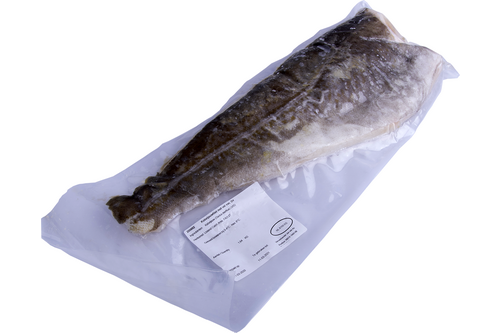 Codfish fillet with skin vac/pc frozen