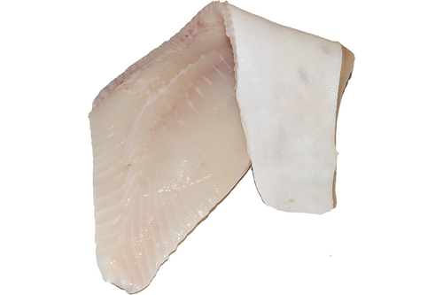 Halibut fillet with skin from 1-3kg with head
