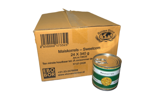 Canned baby corn tray 24 x 425 gr