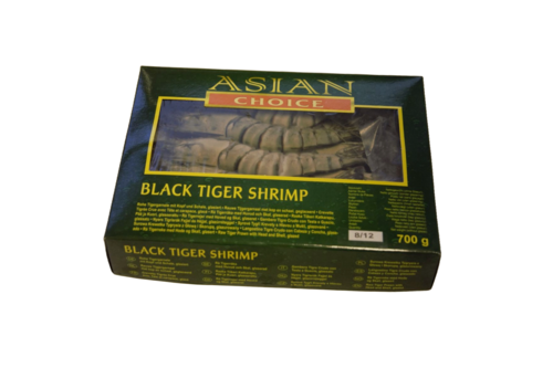 Black Tiger Shrimp HOSO 8/12  700gr Frozen