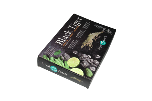Black Tiger prawns head-on 2/4 1 kg frozen