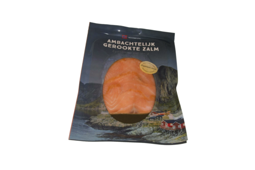 Salmon Norwegian smoked 100gr frozen Steur 