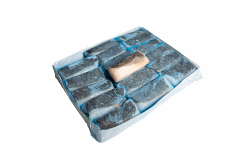 Heek loin met vel geschubd 140-160 gr  5 kg dv