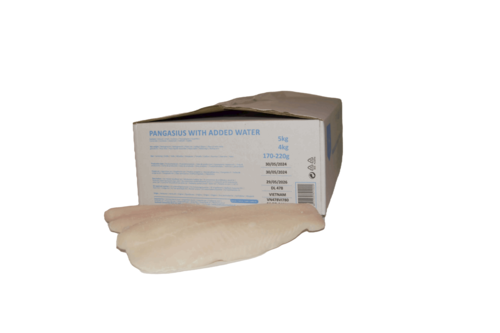 Pangasiusfilet 170-220 gr ds 5 kg diepvries