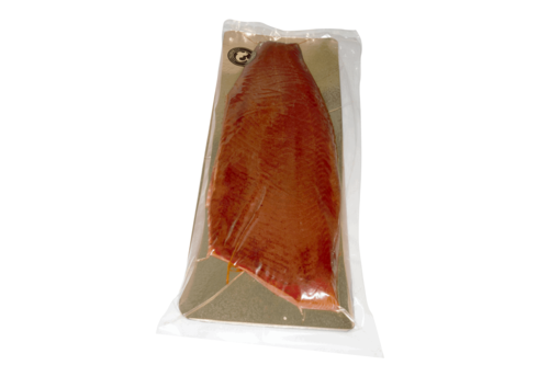 Cold smoked Salmon, unsliced, whisky/sandalwood