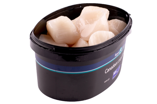 MSC Scallop meat broken jar 1 kg frozen