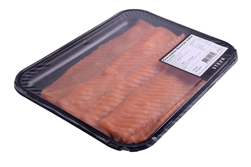 ASC Smoked salmon pre-sliced long sliced 500 g Roy